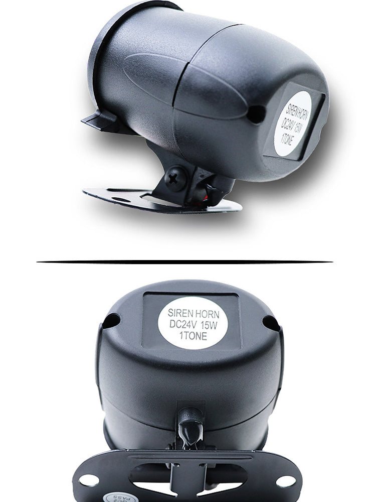 12V/24V Car Anti-theft Horn Siren Horn 30W Car Horn Alarm Emergency Police Siren Air Horns