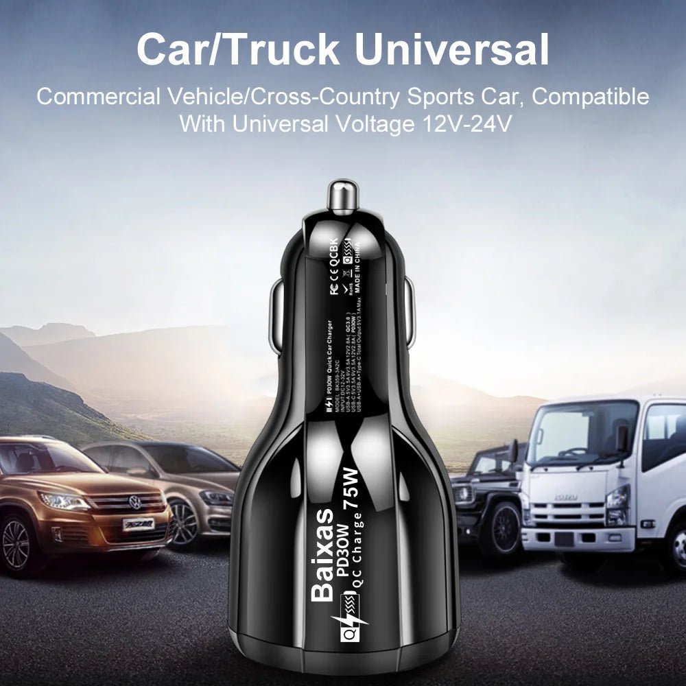 1pcs Fast Charging 5USB 3.1A Multifunctional 12V - 24V Car Charger Quick Adapter Charging QC 3.0 Car Mobile for Cell Phone - Maxx accessoires auto