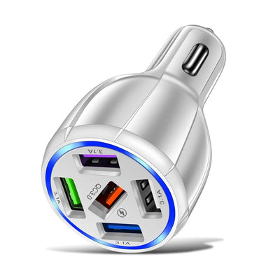 1pcs Fast Charging 5USB 3.1A Multifunctional 12V - 24V Car Charger Quick Adapter Charging QC 3.0 Car Mobile for Cell Phone - Maxx accessoires auto