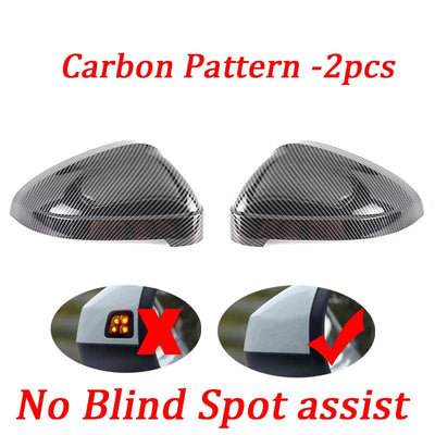 2pcs Matte Chrome Wing Mirror Caps For Audi 2017 A4 A5 B9 allroad Quattro S4 S5 Side Mirror Covers Silver 2018 2019 2020 - 2023 - Maxx accessoires auto