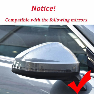 2pcs Matte Chrome Wing Mirror Caps For Audi 2017 A4 A5 B9 allroad Quattro S4 S5 Side Mirror Covers Silver 2018 2019 2020 - 2023 - Maxx accessoires auto