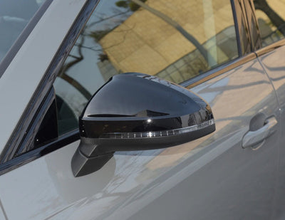 2pcs Matte Chrome Wing Mirror Caps For Audi 2017 A4 A5 B9 allroad Quattro S4 S5 Side Mirror Covers Silver 2018 2019 2020 - 2023 - Maxx accessoires auto