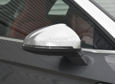 2pcs Matte Chrome Wing Mirror Caps For Audi 2017 A4 A5 B9 allroad Quattro S4 S5 Side Mirror Covers Silver 2018 2019 2020 - 2023 - Maxx accessoires auto