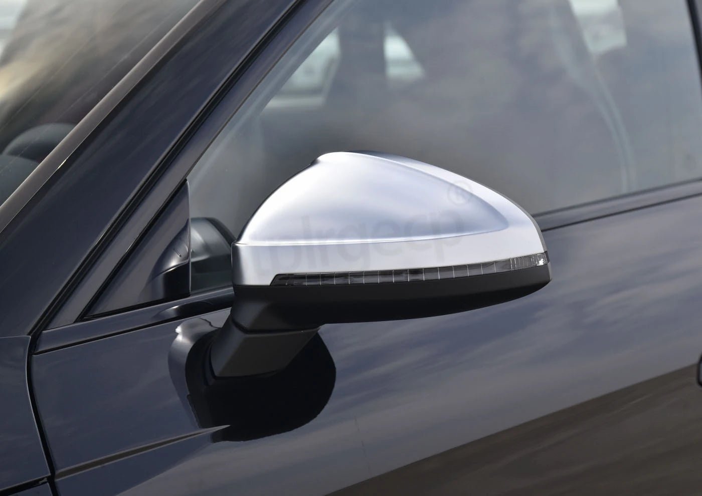 2pcs Matte Chrome Wing Mirror Caps For Audi 2017 A4 A5 B9 allroad Quattro S4 S5 Side Mirror Covers Silver 2018 2019 2020 - 2023 - Maxx accessoires auto