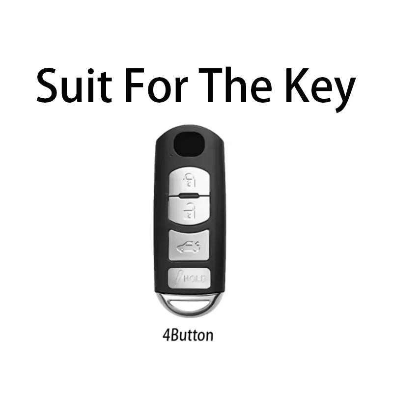 4 Button for Mazda 2 3 6 Axela CX - 5 CX5 CX - 3 CX7 CX - 9 Demio Atenza 3 4 CX30 2016 2017 2018 2019 Smart Remote Car Key Case Cover - Maxx accessoires auto