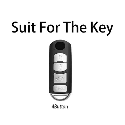 4 Button for Mazda 2 3 6 Axela CX - 5 CX5 CX - 3 CX7 CX - 9 Demio Atenza 3 4 CX30 2016 2017 2018 2019 Smart Remote Car Key Case Cover - Maxx accessoires auto