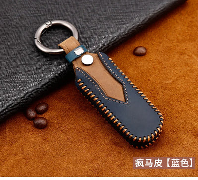 Remote Smart Car Key Case For Mazda 2 CX-5 Axela Atenza CX-7 CX-9 CX-3 CX-4 CX-8 MX5 M2 M3 M5 M6 GT Leather Keychain Cover Bag