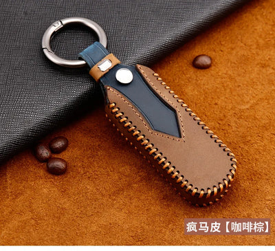 Remote Smart Car Key Case For Mazda 2 CX-5 Axela Atenza CX-7 CX-9 CX-3 CX-4 CX-8 MX5 M2 M3 M5 M6 GT Leather Keychain Cover Bag