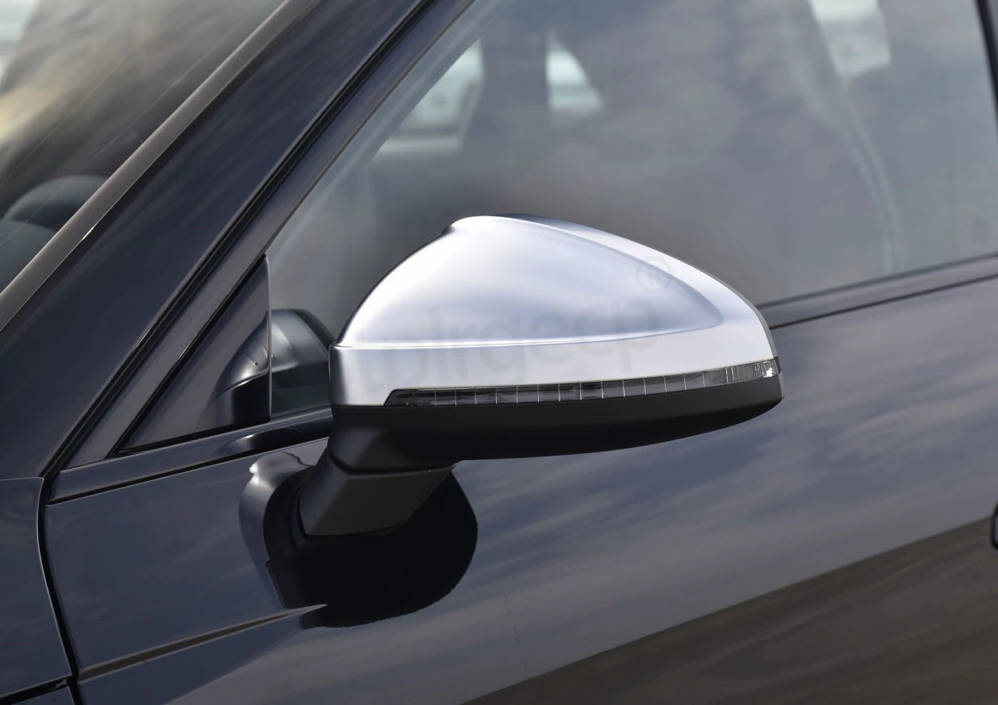 2pcs Matte Chrome Wing Mirror Caps For Audi 2017 A4 A5 B9 allroad Quattro S4 S5 Side Mirror Covers Silver 2018 2019 2020-2023