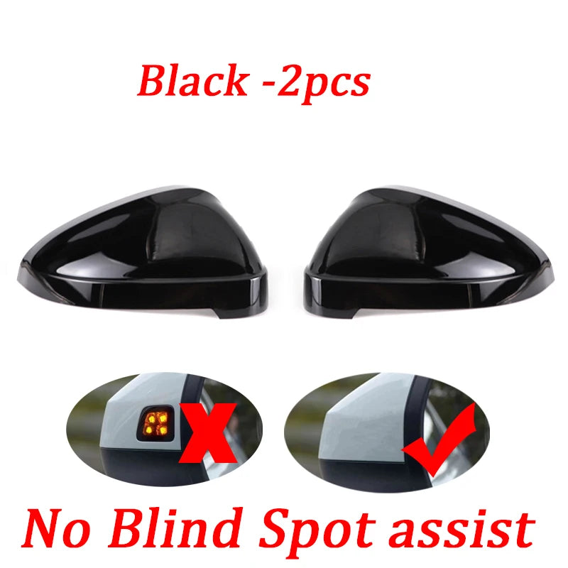 2pcs Matte Chrome Wing Mirror Caps For Audi 2017 A4 A5 B9 allroad Quattro S4 S5 Side Mirror Covers Silver 2018 2019 2020-2023