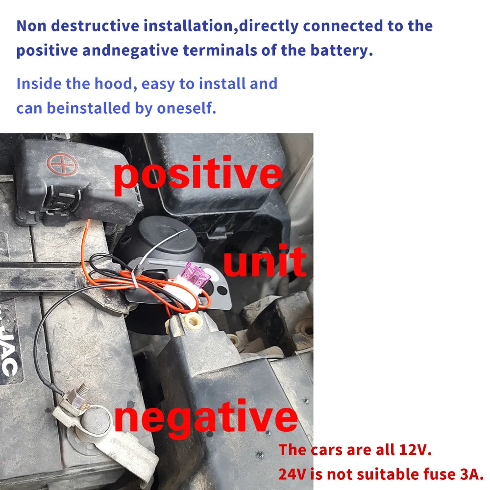 Horn Alarm Portable Universal 12V Vehicle Burglar Alarm Security Protection Auto Car Alarm System 2 Remote Control Auto Burglar