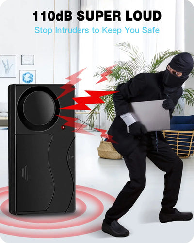 Anchtek 110db Loud Alarm Wireless Vibration Alarm with Remote Control Anti-Theft Alarm Motorcycle Bike Vehicle Security Alarm