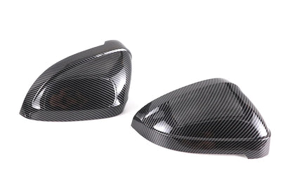 2pcs Matte Chrome Wing Mirror Caps For Audi 2017 A4 A5 B9 allroad Quattro S4 S5 Side Mirror Covers Silver 2018 2019 2020-2023