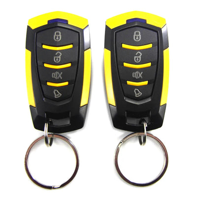 Universal Car Alarm 12V Automobile Protection System Device 7-Levels Sensitivity Vehicle Alarm System with 2 Remote Controllers