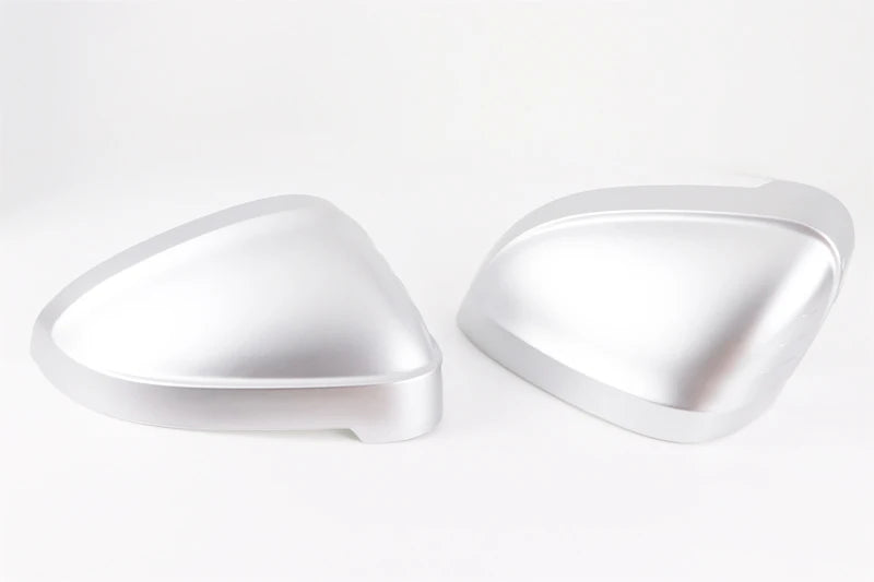 2pcs Matte Chrome Wing Mirror Caps For Audi 2017 A4 A5 B9 allroad Quattro S4 S5 Side Mirror Covers Silver 2018 2019 2020-2023