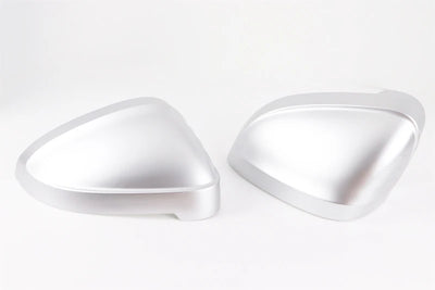 2pcs Matte Chrome Wing Mirror Caps For Audi 2017 A4 A5 B9 allroad Quattro S4 S5 Side Mirror Covers Silver 2018 2019 2020-2023