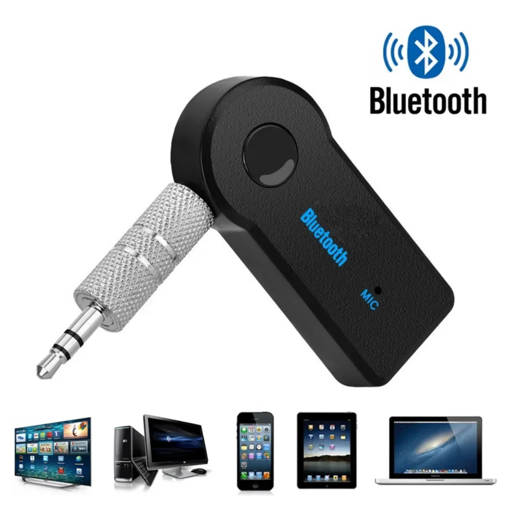 Bluetooth 5.0 Wireless Car Receiver Adapter 3.5mm Audio Bluetooth Pour Voiture MP3 FM Music Transmitter P2 Music Call Adapter