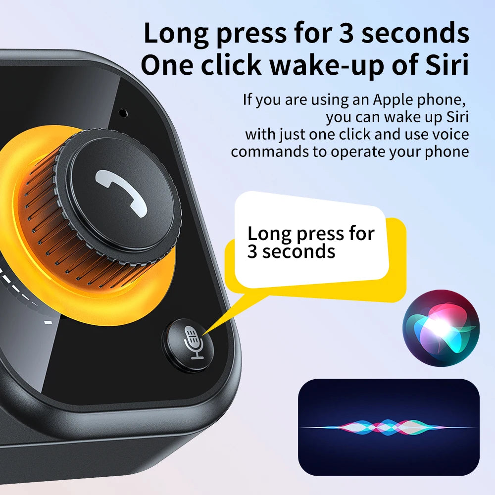 Bluetooth5.4 Car Speaker Handsfree Car Kit Sun Visor Clip Wireless Audio Receiver Noise Cancelling Speakerphone MP3 Music Player