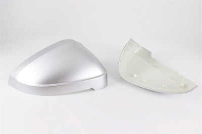 2pcs Matte Chrome Wing Mirror Caps For Audi 2017 A4 A5 B9 allroad Quattro S4 S5 Side Mirror Covers Silver 2018 2019 2020-2023
