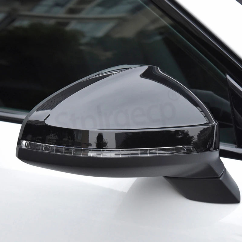 2pcs Matte Chrome Wing Mirror Caps For Audi 2017 A4 A5 B9 allroad Quattro S4 S5 Side Mirror Covers Silver 2018 2019 2020-2023
