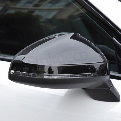 2pcs Matte Chrome Wing Mirror Caps For Audi 2017 A4 A5 B9 allroad Quattro S4 S5 Side Mirror Covers Silver 2018 2019 2020-2023