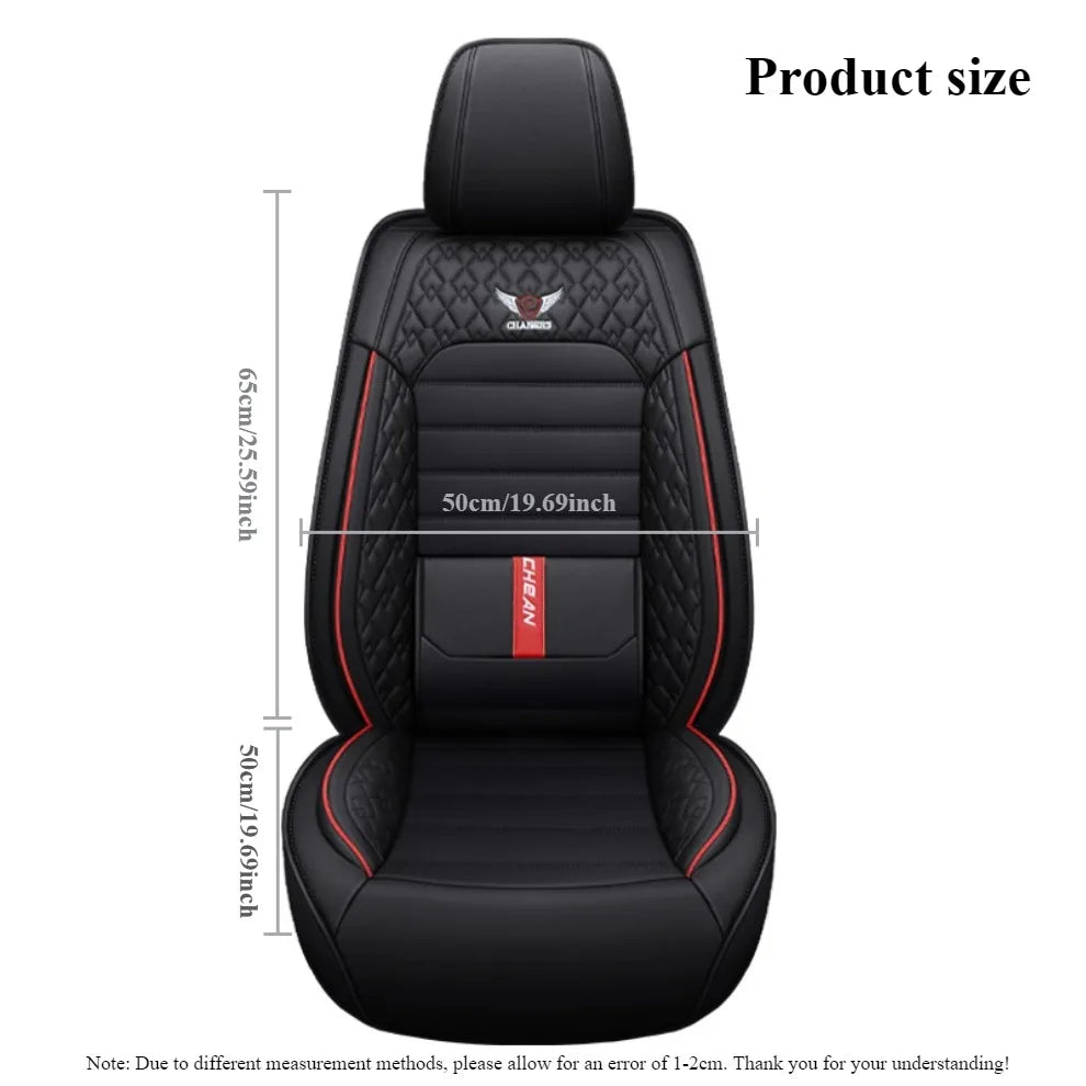 Ultra-Comfy & Durable Full-Wrap Leather Car Seat Covers – Premium Craftsmanship, All-Season, Universal Fit for Most Vehicles