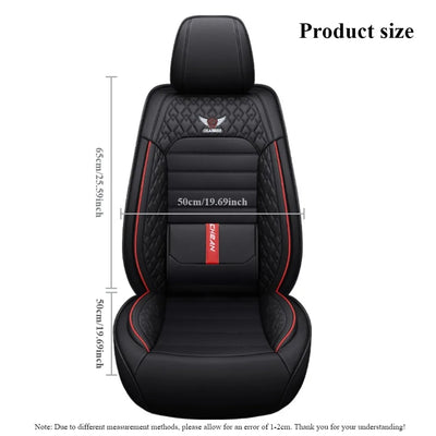 Ultra-Comfy & Durable Full-Wrap Leather Car Seat Covers – Premium Craftsmanship, All-Season, Universal Fit for Most Vehicles