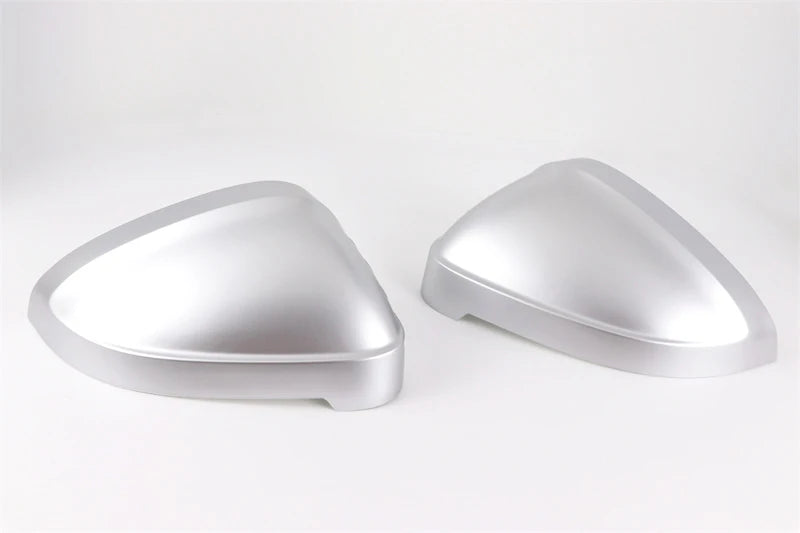 2pcs Matte Chrome Wing Mirror Caps For Audi 2017 A4 A5 B9 allroad Quattro S4 S5 Side Mirror Covers Silver 2018 2019 2020-2023