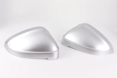 2pcs Matte Chrome Wing Mirror Caps For Audi 2017 A4 A5 B9 allroad Quattro S4 S5 Side Mirror Covers Silver 2018 2019 2020-2023