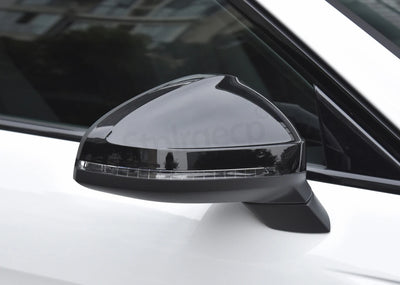 2pcs Matte Chrome Wing Mirror Caps For Audi 2017 A4 A5 B9 allroad Quattro S4 S5 Side Mirror Covers Silver 2018 2019 2020-2023