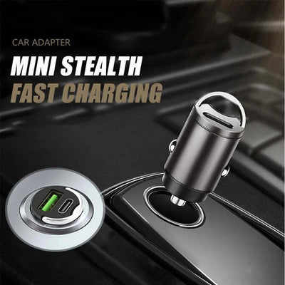 QC3.0 Mini Car Charger Dual USB Ports Quick Charge 3.1A Fast Charing Adapter 12V 24V For iPhone Xiaomi Mobile Phone