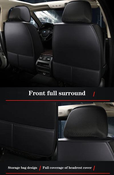 Universal Leather Car Seat Cover For Mitsubishi Eclipse Cross ASX Lancer Outlander VW Passat B8 Auto Cushion Styling Accessorie