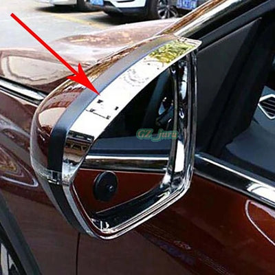 ABS Chrome Rearview Mirror Side Mirror Eyebrow Cover Trim 2pcs For Peugeot 3008 GT 2016 2017 2018 2019 Car styling - Maxx accessoires auto