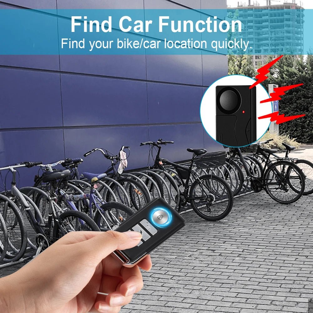 Anchtek 110db Loud Alarm Wireless Vibration Alarm with Remote Control Anti - Theft Alarm Motorcycle Bike Vehicle Security Alarm - Maxx accessoires auto