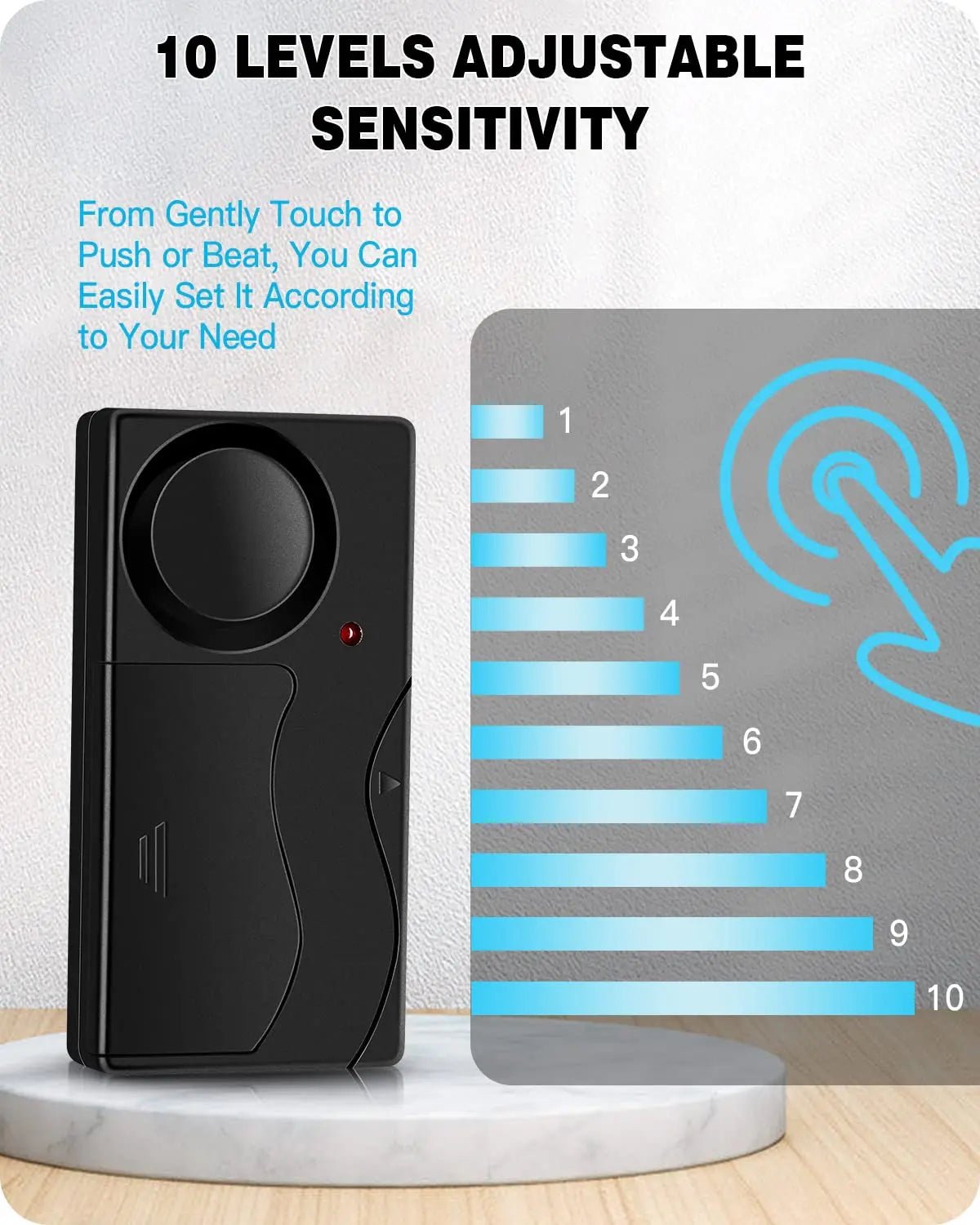 Anchtek 110db Loud Alarm Wireless Vibration Alarm with Remote Control Anti - Theft Alarm Motorcycle Bike Vehicle Security Alarm - Maxx accessoires auto