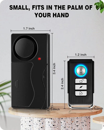 Anchtek 110db Loud Alarm Wireless Vibration Alarm with Remote Control Anti - Theft Alarm Motorcycle Bike Vehicle Security Alarm - Maxx accessoires auto