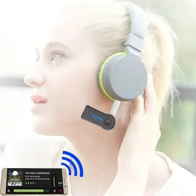 Bluetooth 5.0 Wireless Car Receiver Adapter 3.5mm Audio Bluetooth Pour Voiture MP3 FM Music Transmitter P2 Music Call Adapter - Maxx accessoires auto