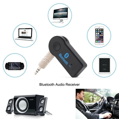 Bluetooth Aux Car Handsfree Kit 3.5mm Wireless Aux To Bluetooth Adaptor Audio Music Receiver Mini MP3 USB BT V3.0 Player New - Maxx accessoires auto