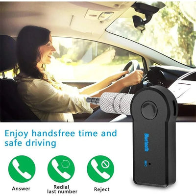 Bluetooth Aux Car Handsfree Kit 3.5mm Wireless Aux To Bluetooth Adaptor Audio Music Receiver Mini MP3 USB BT V3.0 Player New - Maxx accessoires auto