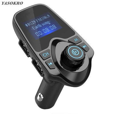 Bluetooth Wireless Car Mp3 Player Handsfree Car Kit FM Transmitter 5V 2.1A Dual USB Car Charger LCD Display Car FM Modulator - Maxx accessoires auto