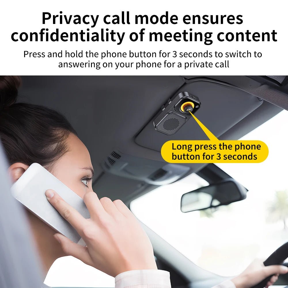 Bluetooth5.4 Car Speaker Handsfree Car Kit Sun Visor Clip Wireless Audio Receiver Noise Cancelling Speakerphone MP3 Music Player - Maxx accessoires auto