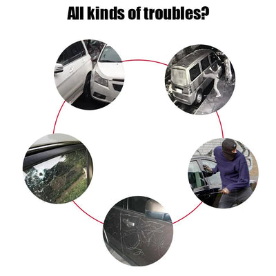 Car Alarm System 12V One Way Vehicle Burglar Alarm Security Protection & 2 Remote Control Universal Car Part Car Accessory M8115 - Maxx accessoires auto