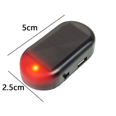 Car Fake Security Light Solar Powered Simulated Dummy Alarm Wireless Warning Anti - Theft Caution Lamp LED Flashing Lights - Maxx accessoires auto