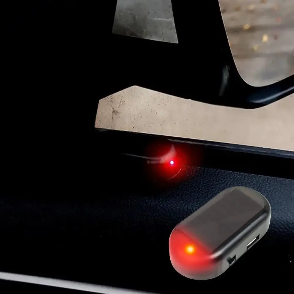 Car Fake Security Light Solar Powered Simulated Dummy Alarm Wireless Warning Anti - Theft Caution Lamp LED Flashing Lights - Maxx accessoires auto