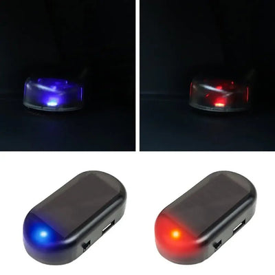 Car Fake Security Light Solar Powered Simulated Dummy Alarm Wireless Warning Anti - Theft Caution Lamp LED Flashing Lights - Maxx accessoires auto