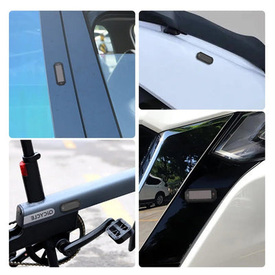 Car Mini LED Solar Power Warning Light Night Security Simulated Alarm Wireless Anti - Theft Caution Lamp Strobe Dummy Alarm Lamp - Maxx accessoires auto