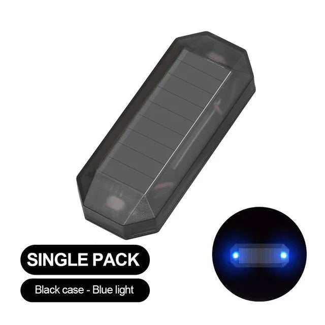 Car Mini LED Solar Power Warning Light Night Security Simulated Alarm Wireless Anti - Theft Caution Lamp Strobe Dummy Alarm Lamp - Maxx accessoires auto