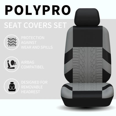 Car Seat Covers Full Set Front Split Rear Bench For Car Universal Cloth SUV Sedan Van Automotive Interior Covers - Maxx accessoires auto