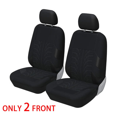 Car Seat Covers Full Set Front Split Rear Bench For Car Universal Cloth SUV Sedan Van Automotive Interior Covers - Maxx accessoires auto