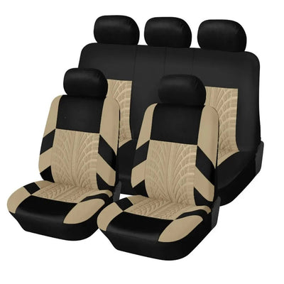 Car Seat Covers Full Set Front Split Rear Bench For Car Universal Cloth SUV Sedan Van Automotive Interior Covers - Maxx accessoires auto